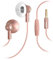 SBS Auricolari Shiny stereo con cavo Jack universale da 3,5 mm, microfono integrato, tasto risposta/fine chiamata, finitura satinata rose gold