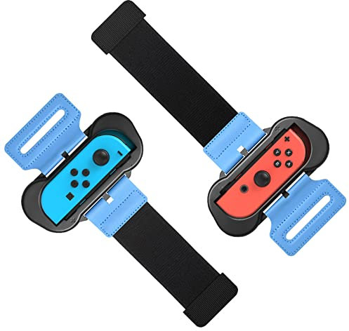 MENEEA Armband Kompatibel mit Just Dance 2025 2024 2023/für Zumba Burn It Up, verstellbare Handgelenkbänder für Nintendo Switch & OLED Modell für Joy-Cons, Zwei Größe für Erwachsene, Kinder, 2-Pack