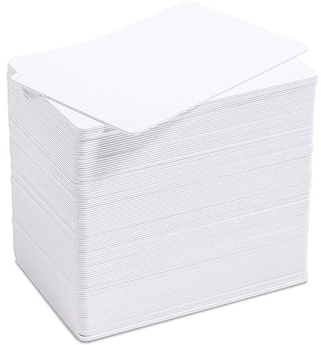 100 Stück Inkjet bedruckbare PVC-Karten DIY Namensschilder (30 mil, 8,5 x 5,5 cm)