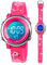 Kleinkind Kinder Digitaluhren für Mädchen Jungen,3D Cute Cartoon 7 Farblichter wasserdichte Sport Elektronische Armbanduhr mit Alarm Stoppuhr für 3-10 Jahre Kinder (Flamingo-Rose Rot)