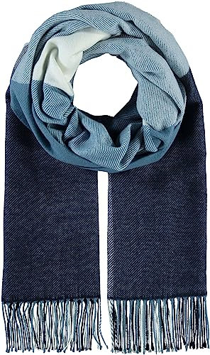 Giorgio Rimaldi Schal Kariert für Damen & Herren - XXL Deckenschal 60 x 200 cm - Oversized Winterschal mit Plaid Block-Karo Muster - Stola Warm und weich Navy