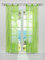 ESLIR 2er Set Flächenvorhänge Schiebegardinen Voile Gardinen mit Schlaufen Schiebevorhang Transparent Vorhang Wellen Muster Grün BxH 57x225cm 2 Stück