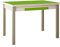 ASTIMESA Alas Cristal Mesa de Cocina, Metal, Verde, 110x70cm