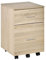 Vinsetto Bürocontainer mit 2 Schubladen Hängeregistratur Aktenschrank Büroschrank Aufbewahrung von Akten Spanplatte Natur 39,5 x 39 x 58,5 cm