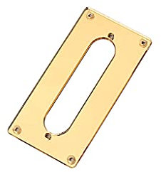 Alnicov Humbucker zu Single Tonabnehmer Adapter Montagering für Telecaster Gitarre Bridge Tonabnehmer, goldener Acrylspiegel