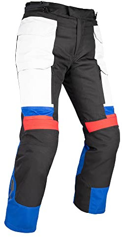 Oxford Men's Rockland 4 Season, 3 in 1 Motorcycle Pant, Arctic/Black/Red, XL