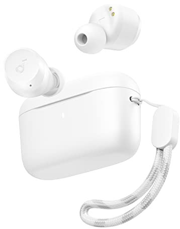 soundcore Anker A20i Wireless Earbuds, Bluetooth 5.3, with App for Personalized Sound, 28 Hours Playtime, Water Resistant, 2 Mics for Clear Calls, Single Earphone Mode,