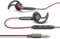 ANFLOWE ES850 - Wired Sports Headphones, Half In-Ear Running Earphones with Mic, Pure Sound, Secure Fit, Tangle-Free Braided Earbuds for Workouts, Gym, Jogging