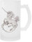 Générique Licorne Tasse À Bière En Verre Avec Poignée
