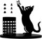 BestAlice Pot à Crayons en Forme de Chat Noir, Support à Stylos, Organisateur de Bureau, Accessoires de Chat, Cadeaux pour Les Amoureux des Chats, pour Femmes et Filles, Support pour Pot,(Chat-A)