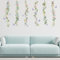 astylishome Wanddeko Schlafzimmer Wandtattoo Blätter Wandaufkleber Wall Stickers Tropisches Blumen Groß Wandsticker für Wohnzimmer TV Hintergrund 0319