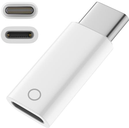 flintronic 1 Pc USB-C to Pencil Adapter Compatible with Apple Pencil 1st Generation, Charging Adapter for Apple Pencil, Male to Female Charging Adapter Connector for iPad 10th. (White)