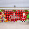 Cenvialuxy Garagentor Banner Weihnachten xxl, 488 X 210 cm Weihnachtsbanner Outdoor, Fotohintergrund Weihnachten Deko Draußen Banner Christmas Decorations, Weihnachtsdeko für Wand (Rchwarz Rot)