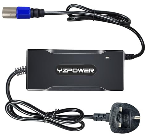 24V 4A Battery Charger, 24V 7S Li-ion Lithium Battery Output 29.4V 4A Charger For Mobility Wheelchair, E-Scooter With 3 Pin XLR Connector