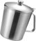 Misurino da 500 Ml in Acciaio Inossidabile con Segni Chiari, Manico e Coperchio, Ideale per Latte Art, Bar e Altro Ancora
