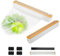 MAOMUN 3 Porta Pellicola e Alluminio Set, Ricaricabile Taglia Pellicola Da Cucina Porta Pellicola con Taglierina, Porta Rotoli Alluminio e Pellicola Porta Buste Plastica Cucina per Cucina Ristorante