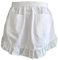 Schürzen für Frauen Vintage Maid Ruffle Apron Kellnerin Schürze Weiß Schürze 66 * 42.6cm Maid Kostüm Sexy Schürzen für Frauen Taille Schürze mit Taschen Küche Schürzen zum Kochen Wäsche Schürze
