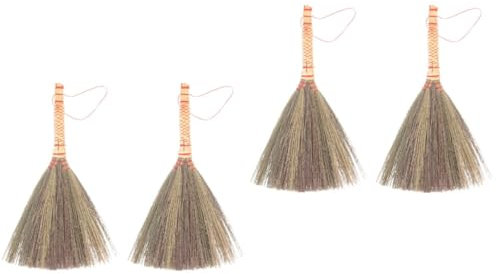 Alipis 2sets Manual Broom Desktop Clean Brush Cleaning Broom Small Short Handle Home Cleaning Tool 2pcs*2