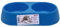 CABLEPELADO - Comedero plastico Doble Redondo para Mascotas - Bol Mascotas - Cuenco Agua - Bebedero - Plato Animales - plastico- Color Azul Oscuro
