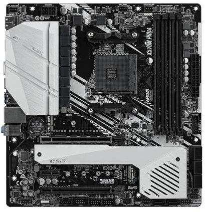 QWEOWW Scheda Madre Fit for ASRock X570M PRO4 AMD X570 Socket AM4 Supporta Ryzen 5 5600 5900 4600G 5700G 1600 CPU DDR4 M.2 128 GB Micro ATX