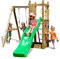 Parco Giochi in Legno per Bambini Funny 3 | Scivolo 2,2 m, Doppia Altalena e Arrampicata | Gioco da Giardino in Legno Trattato Autoclave | 290x200x210 cm