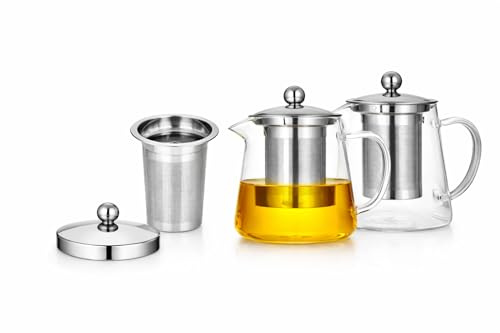 Teiera in vetro, teiera e set da tè teiera - 750ml
