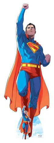 Star Cutouts SC4842 Superman Takes Flight Comic Style Cardboard Cut Out Height 228cm