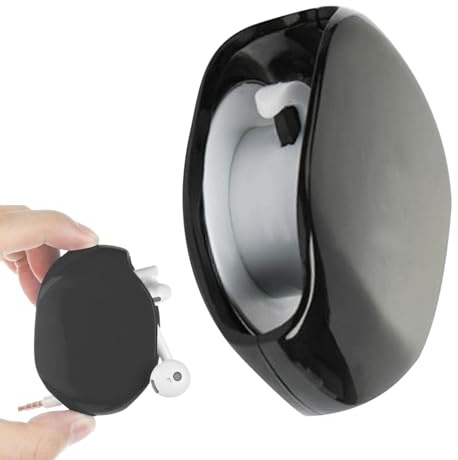 Weqizuerqi Avvolgicavo retrattile | Gestione dei cavi retrattile | Riavvolgicavo orizzontale portatile per telefono Lettore USB Auricolari Caricabatterie Cuffie Filo Viaggio Casa Auto