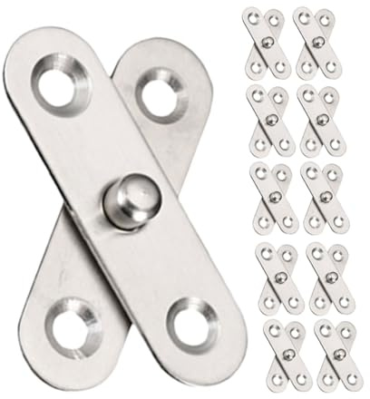 ELAYARD 16 pezzi Cerniere Inox Girevoli per Finestre e Mobili con Apertura Stabile e Design Smontabile per Sportelli Ribalta e Porte