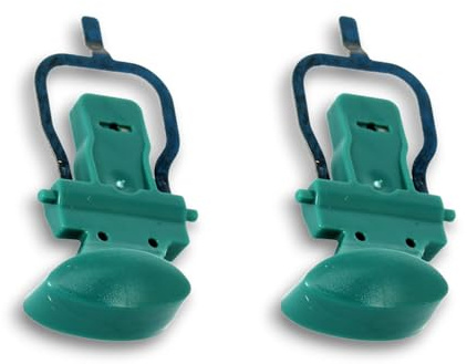 2 Tasti di Sgancio per Bastone Compatibili con Folletto VK140 Codice 30815 | Due pulsanti verdi per ripristinare sgancio e regolazione del bastone telescopico, codice compatibile 30815, uno di scorta