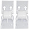 SPARES2GO Door Lid Counterbalance Hinges for Tricity Bendix Chest Freezer (Pack of 2)