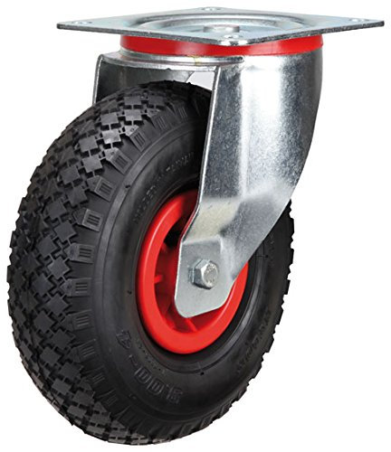 Lenkrolle 260 mm PU-Bereifung mit Kunststoff-Felge pannensicher