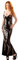 Black Level lang Vinyl Kleid, Medium, Schwarz