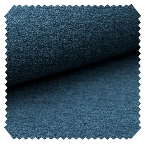 novely® MOERS feiner Bouclé Polsterstoff Möbelstoff außergewöhnliche Optik | Meterware | 1lfm (14 Blau)