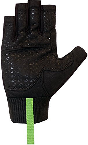 Chiba Unisex Klettersteighandschuhe 66102 Via Ferrata mit verlängerten Fingern, Größe L, Farbe Schwarz
