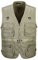 PengGengA Herren Outdoor Weste mit Multi-Taschen Anglerweste Jagd- und Angler Camping Wandern Weste Freizeit Ärmellos Jacke - Khaki, 2XL