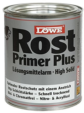 Löwe Auto Rostprimer Plus, 1K-Grundierung, Dickschicht-Korrosionsschutz (Grau (7001), 375 ml)