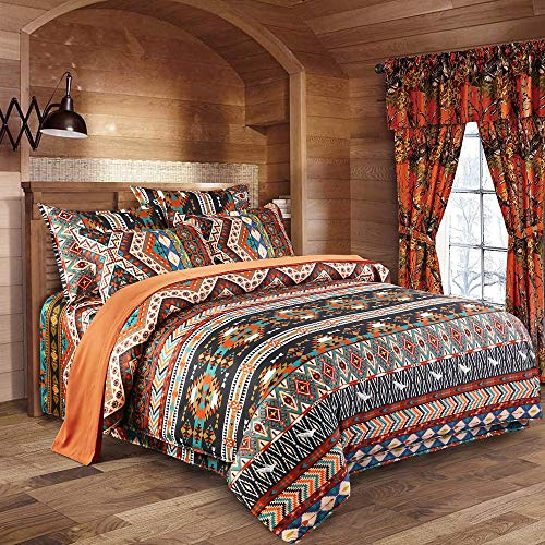 wide smile Mandala Boho Bohemian Bedding Duvet Cover Set King Size Duvet Quilt Cover Oriental Ethnic Exotic Style include 1 Duvet Cover 2 Pillow Cases