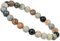 ELEDORO echtes Edelstein Perlen Armband - Natürliche Chakra Power Steine, Stretch Design, 8mm (Picasso Jaspis)