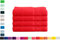 Mixibaby 4er Handtuchset Handtuch Handtücher 50cm x 100cm Frottee 100% Baumwolle 500g/qm, Farbe:Rot
