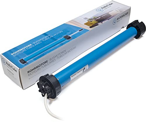 Rademacher Markisenmotor RolloTube S-line Sun DuoFern, 50 Nm, Funk Rohrmotor Markise - selbstlernend, Blockiererkennung, Hinderniserkennung (SLDSM 50/12PZ, 23785076), Blau