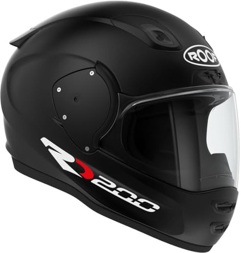 Roof Integralhelm RO200 schwarz matt mit klarem und Daynight Visier +Max Pinlock, M 58