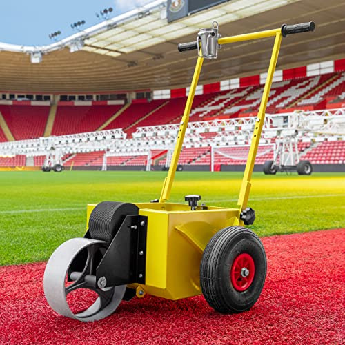 StadiumMax Forza Wheel Transfer Line Marker – Durable Steel Paint Tank, Adjustable Handle and Easy Line Control | Ideal for Sports Fields & Courts (Machine Only, 4 Line Marking Machine)