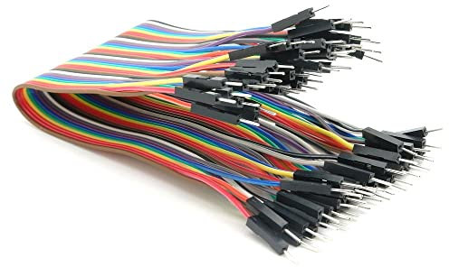 BerryBase 50cm Jumper Wire Kabel Male to Male, trennbarer Jumper Kabel für Arduino und Raspberry Pi Breadboard, gpio Kabel mit 40 Stück pro Einheit