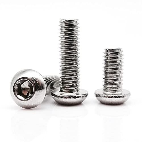 50PCS M2.5,16mm,Bullone a vite a testa esagonale esagonale esagonale in acciaio inox 304