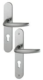 HOPPE AG BCA22218 Ensemble de Porte Plaque Large Atlanta HOPPE 1530/300M INOX-Clé i-ép.58/67-11633335