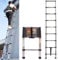 Scala telescopica in acciaio inox da 8,5 pollici, scala telescopica estraibile, leggera pieghevole, per camper, soffitta, casa per interni ed esterni, portata 330 lb