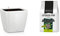 Lechuza 16160 - Maceta Quadro Premium 35 LS Kit Completo, Color Blanco (35 x 35 x 33) + PON 6 litros, Neutro