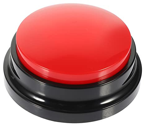 NUOBESTY Botón De Mascota Botón De Sonido De Broma Divertida Botones De Mascotas para Hablar Boton Parlante Perro Botón De Sonido Perro Zumbador De Respuesta El Plastico Grabadora Juguete