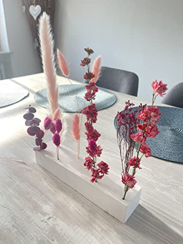 Gedankenwunder Manufaktur Blumenbar Pink Touch aus massivem Beton Pflanzenleiste